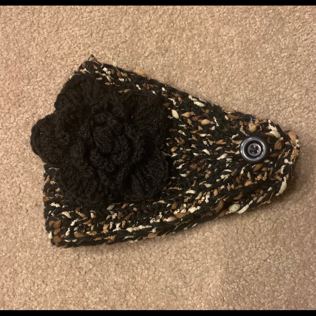 Flowered Headband. Euc